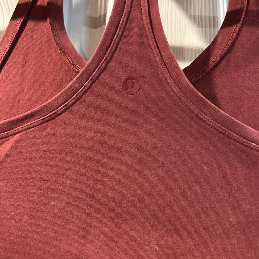 Lululemon Rust Cool Racerback Tank Heathered - Picture 2 of 3